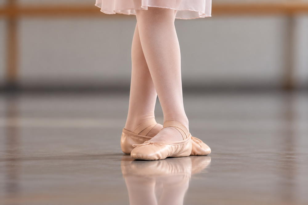 Dance Styles & Classes ballet slippers in soft studio light