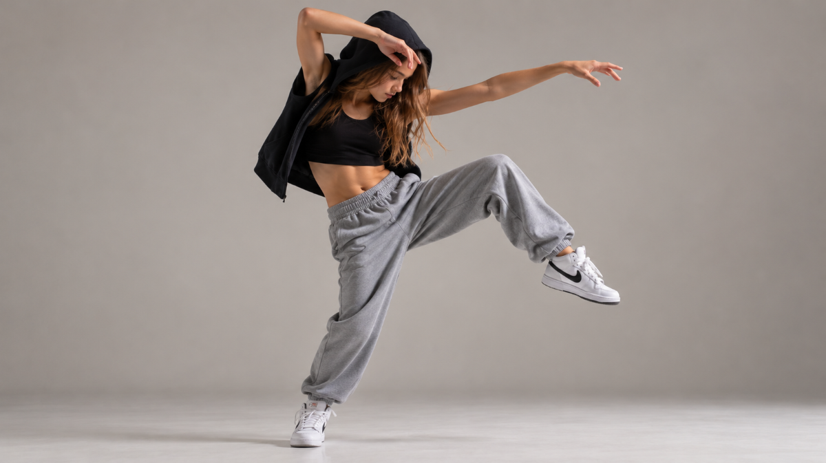 Dance Styles & Classes dynamic hooded hip hop dancer