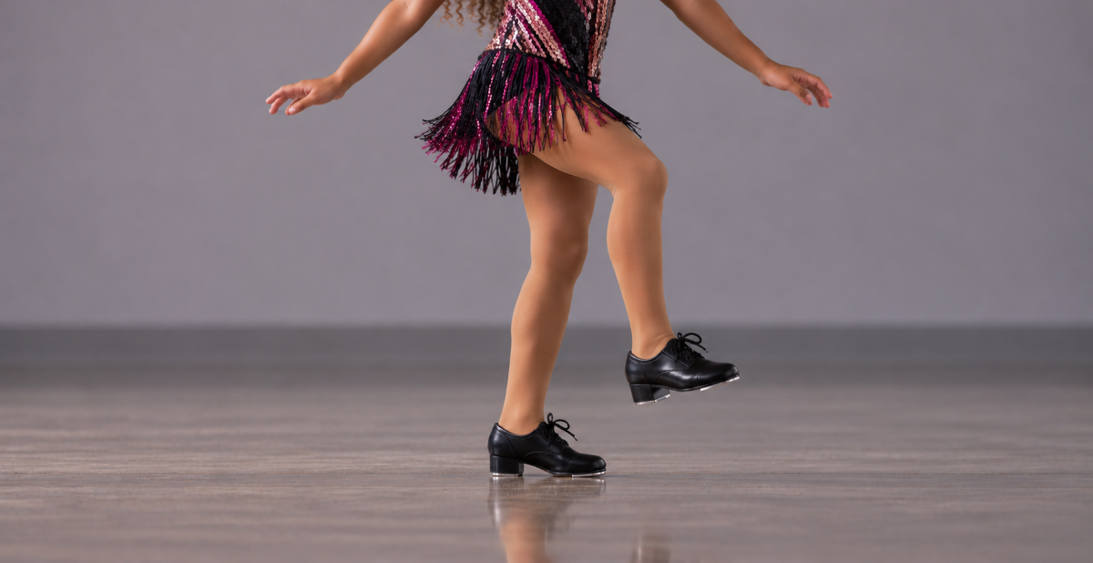 Dance Styles & Classes sequined tap dance pose